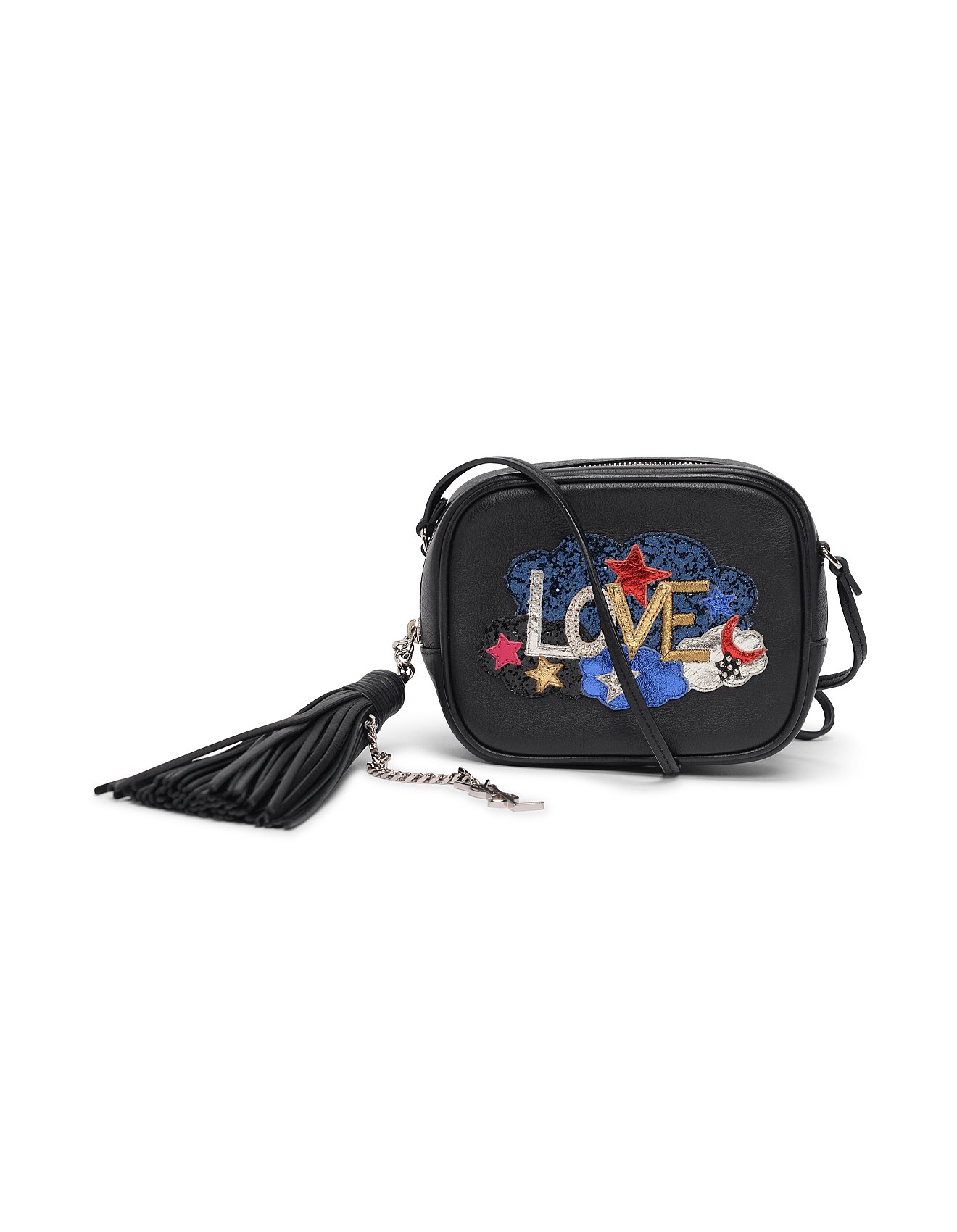 Blue Spinach PRE-LOVED SAINT LAURENT BLACK LOVE BLOGGER CAMERA BAG