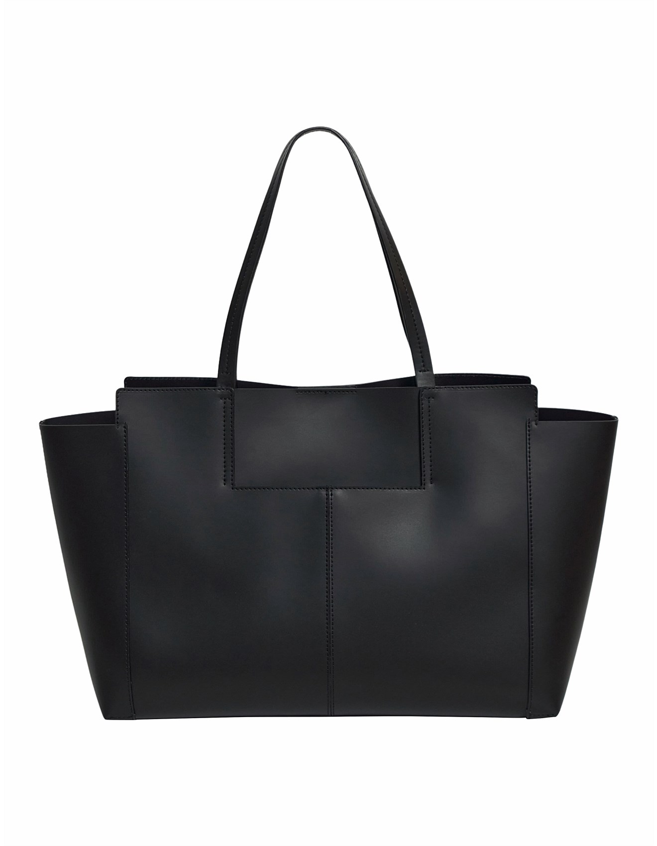 Theory STITCHED TOTE LEATHER BAG