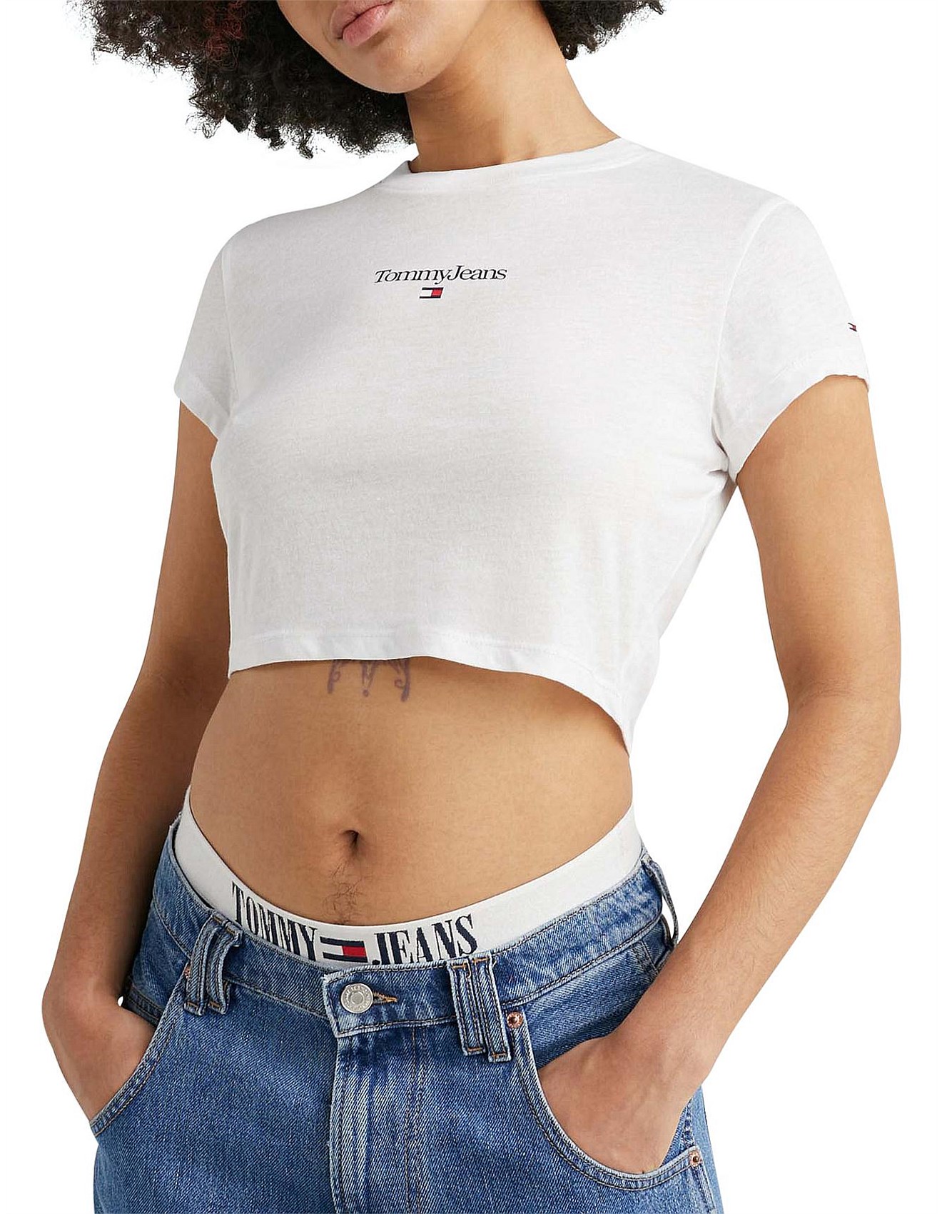 TOMMY JEANS Tjw Baby Crop Essential Logo T-Shirt