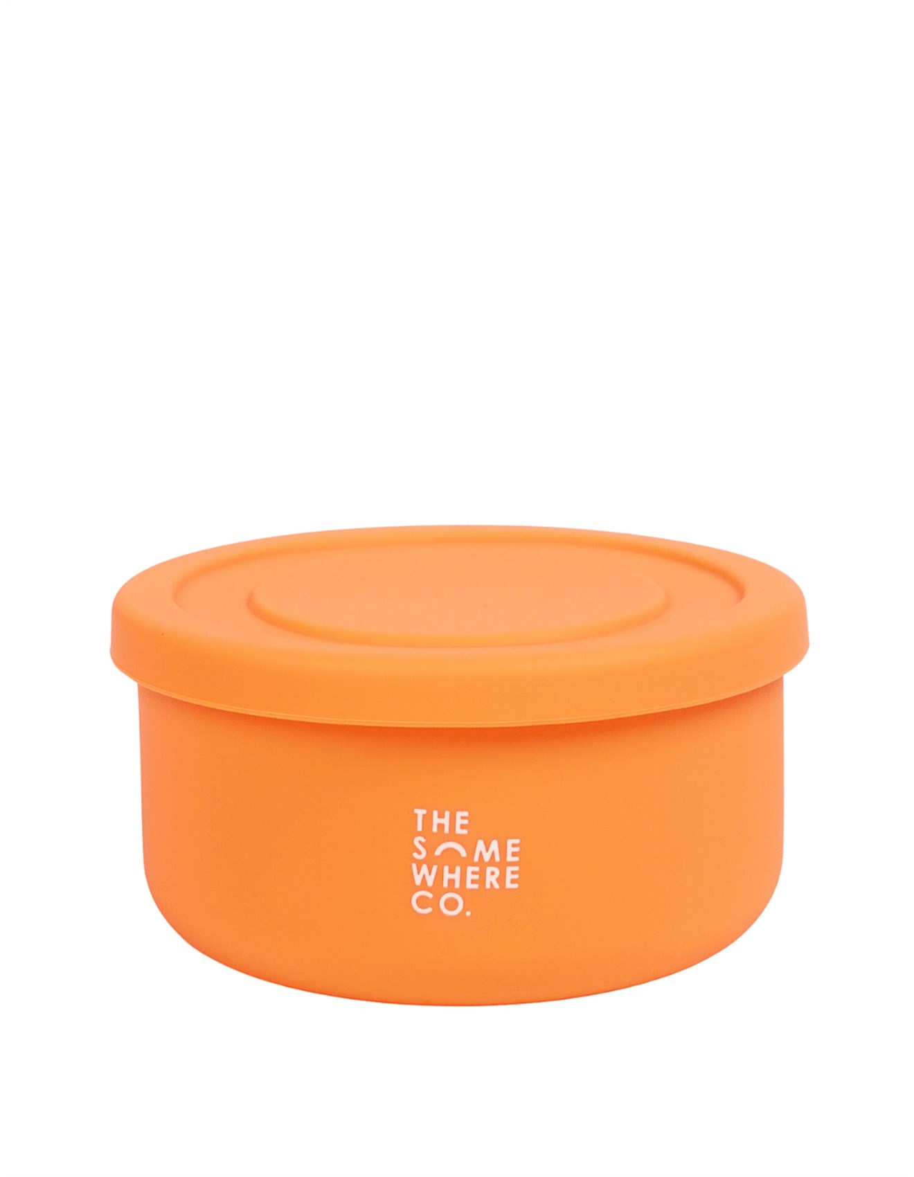 The Somewhere Co Round silicone lunch box Apricot