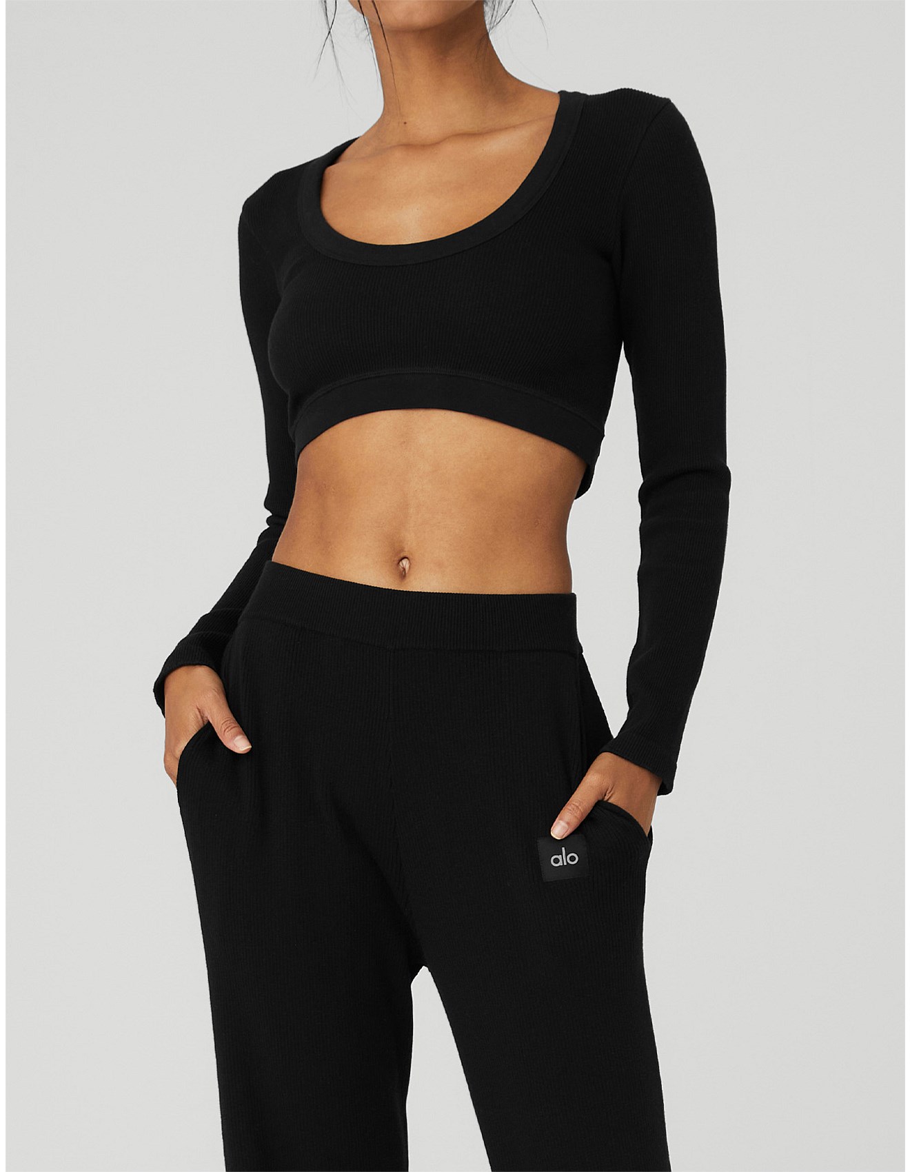 Alo Yoga Seamless Ribbed Serene Long Sleeve