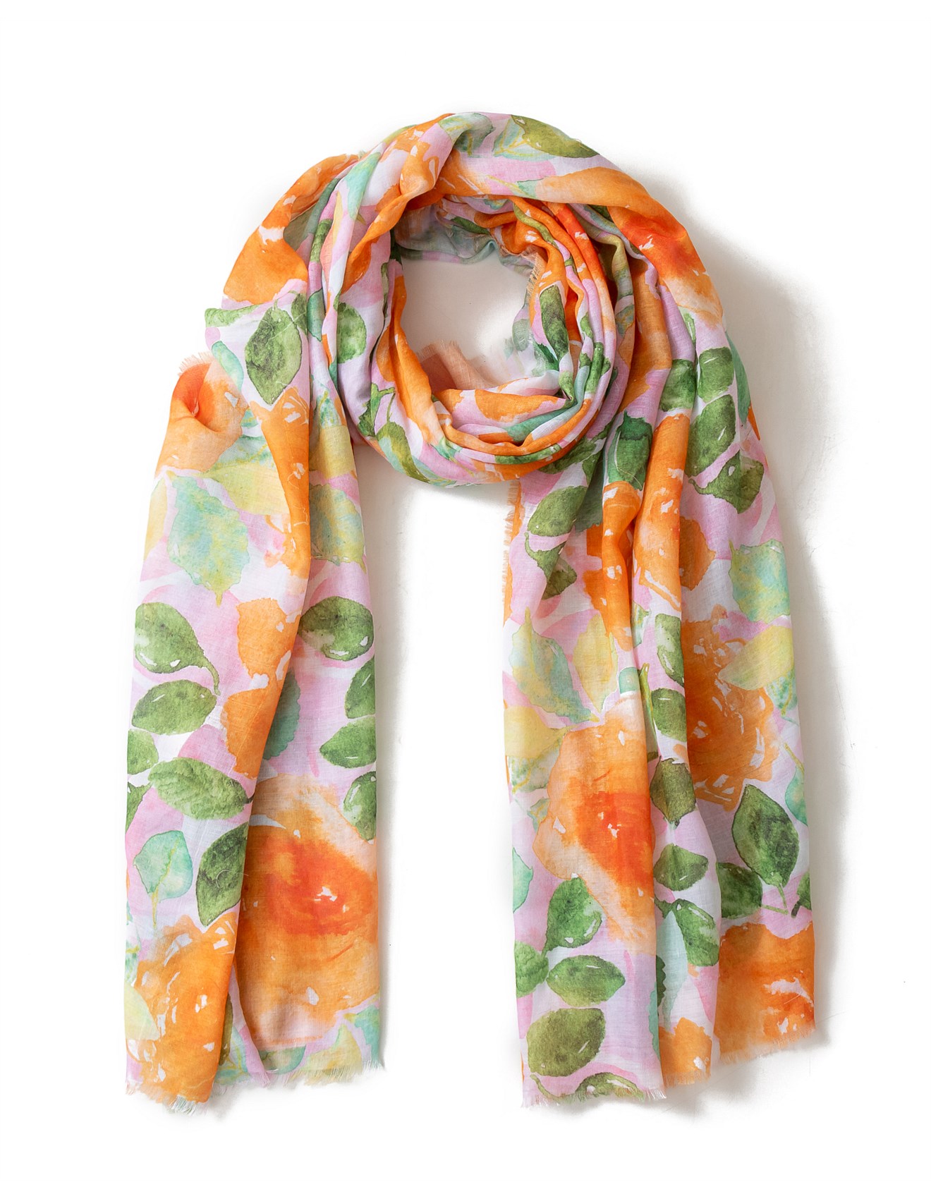 Gregory Ladner FLORAL PRINT SCARF