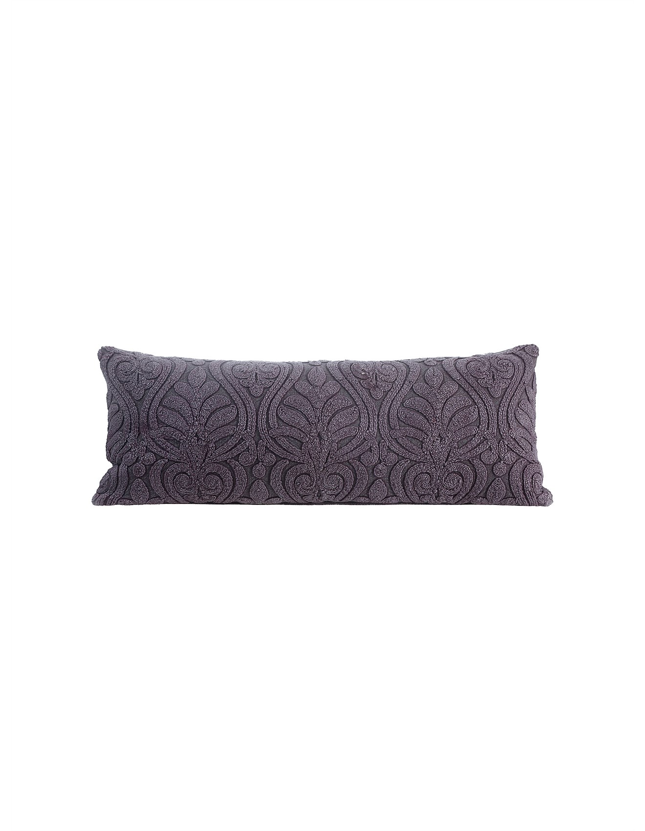 MM Linen MALTA PLUM CUSHION 35X90CM (FILLED)