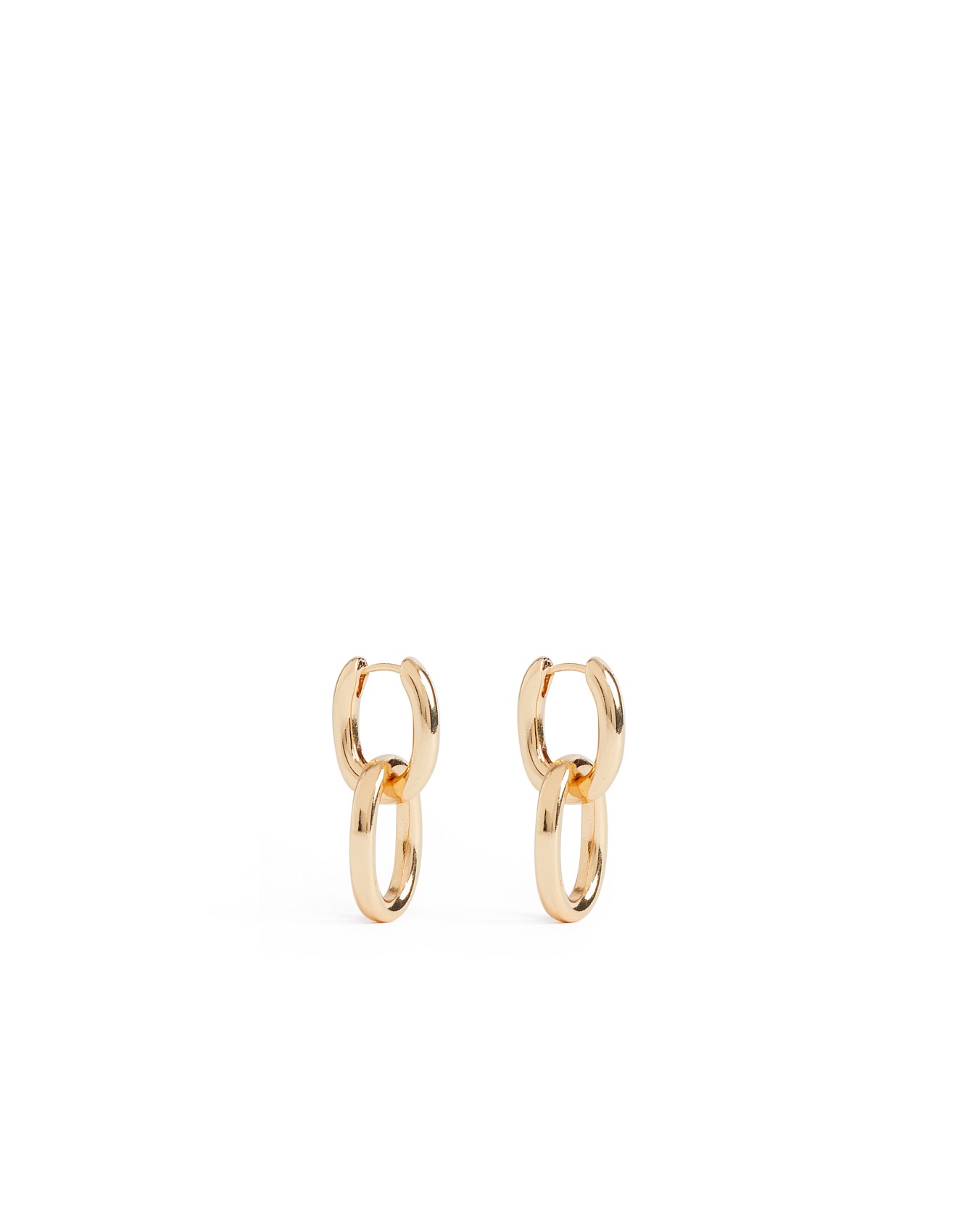 SEED HERITAGE DOUBLE LINK EARRING