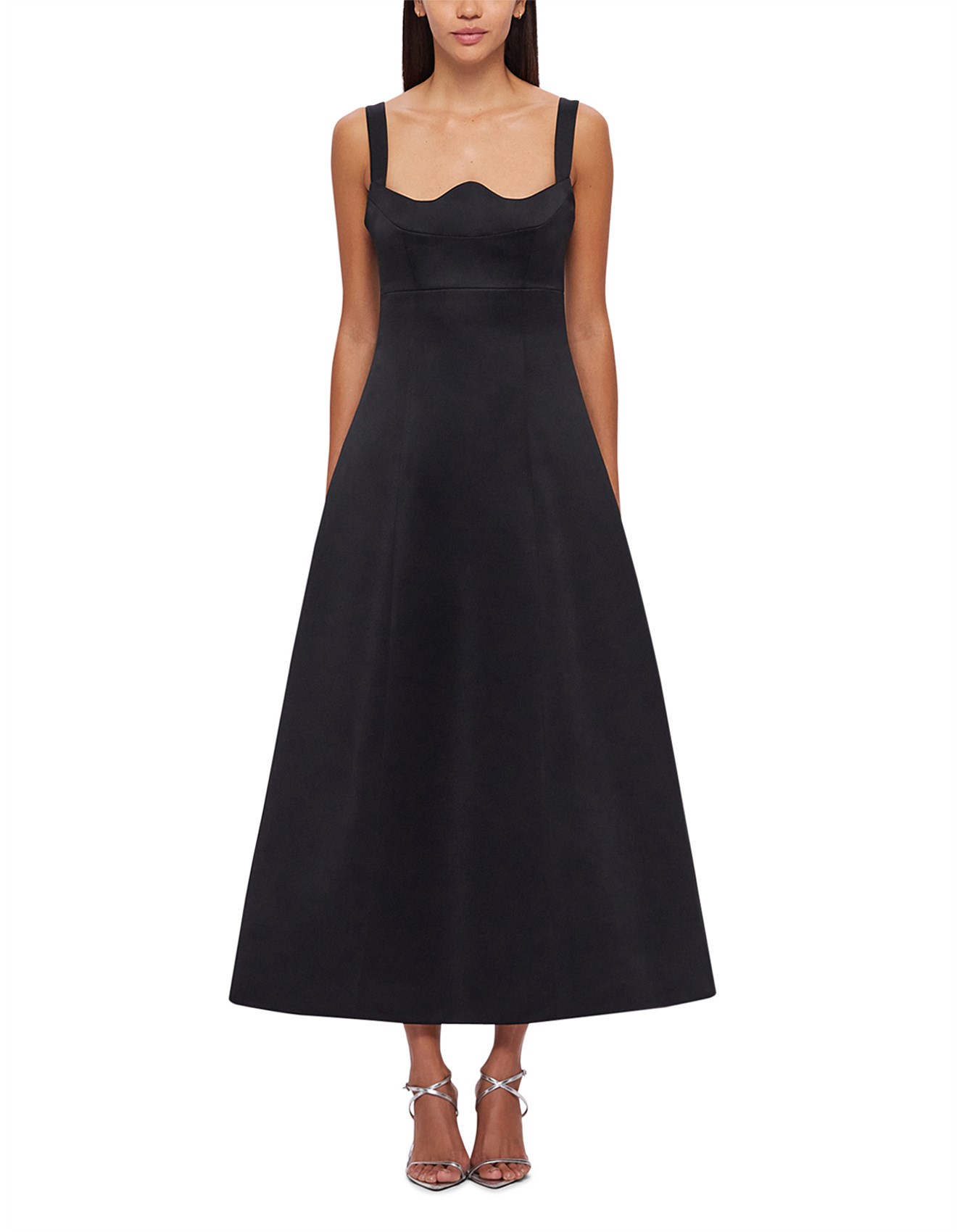 LEO LIN Odette Midi Dress - Ebony