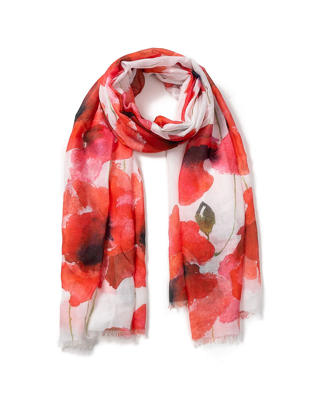 The Two Mrs Grenvilles POPPIES SCARF