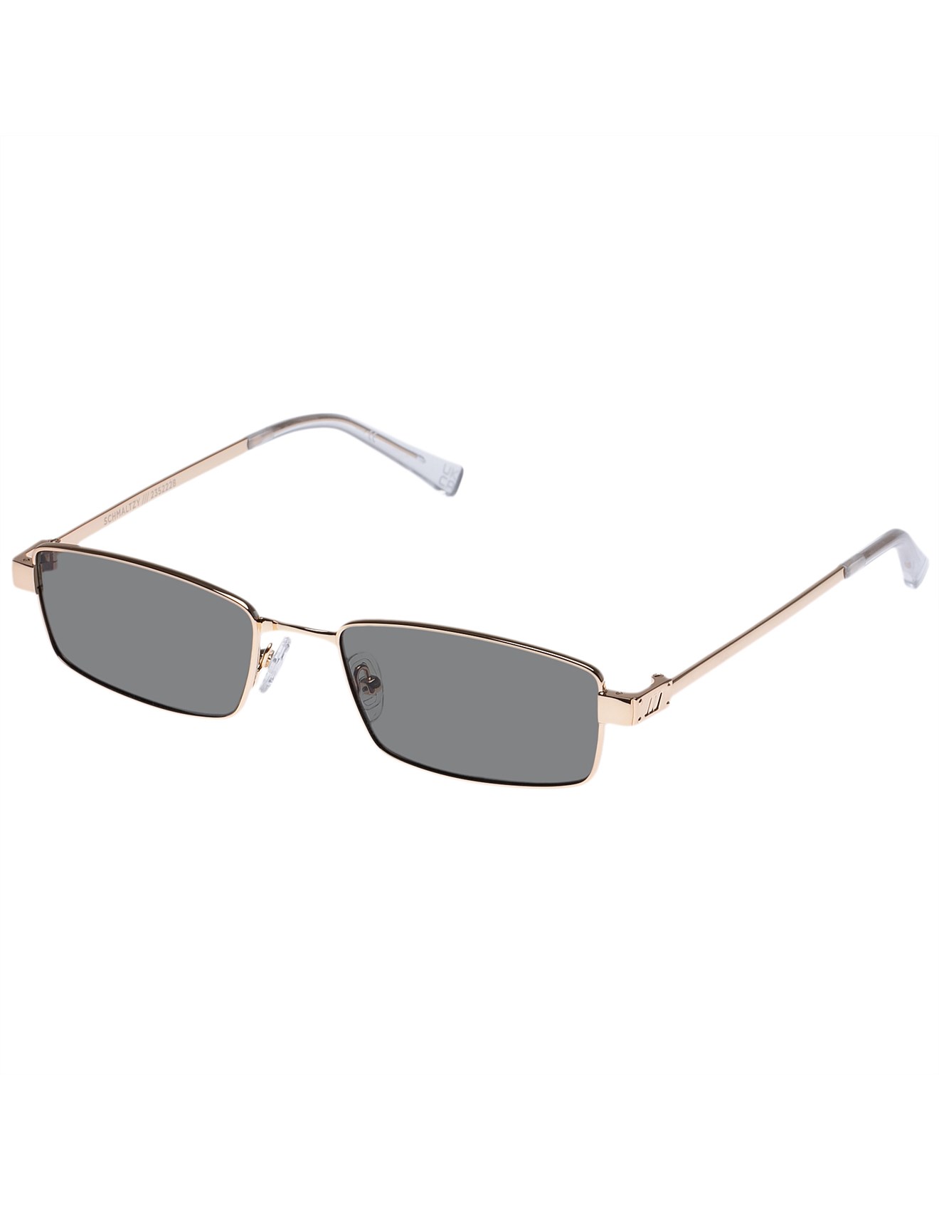 Le Specs BIZARRO GOLD RECTANGLE Sunglasses