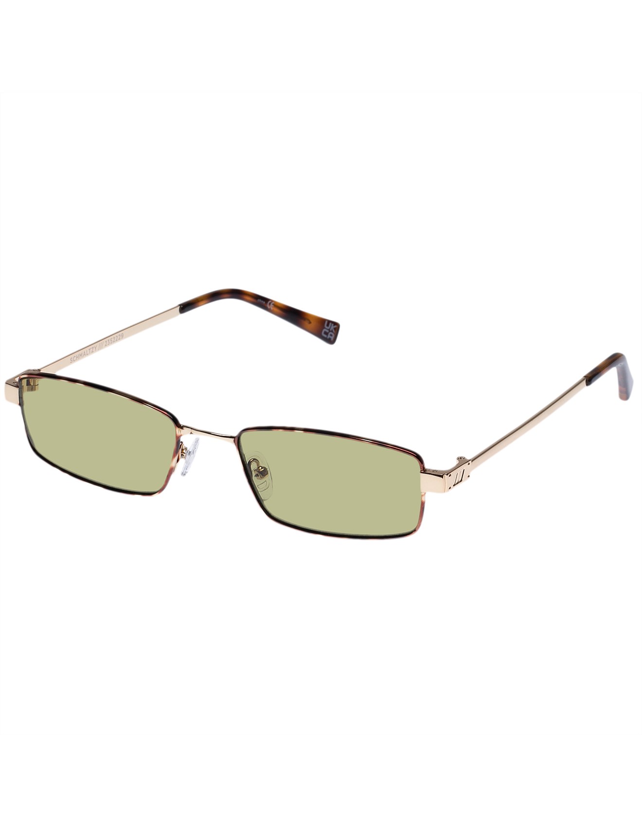 Le Specs BIZARRO GOLD RECTANGLE Sunglasses