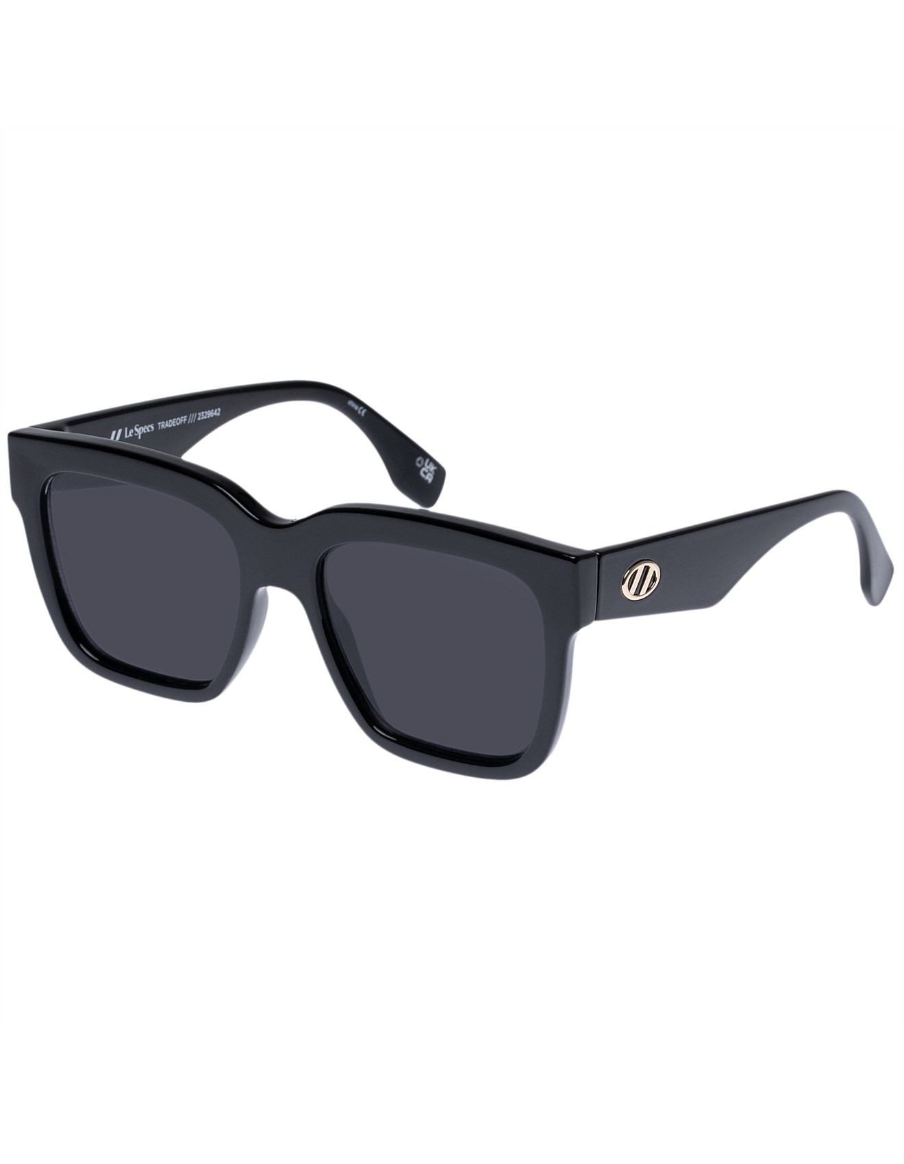 Le Specs TRADEOFF BLACK D-FRAME Sunglasses