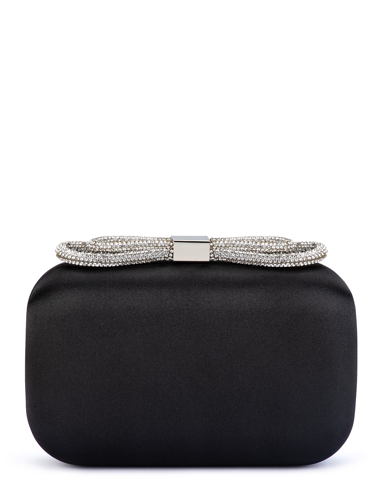 Olga Berg ADA Crystal Bow Clutch