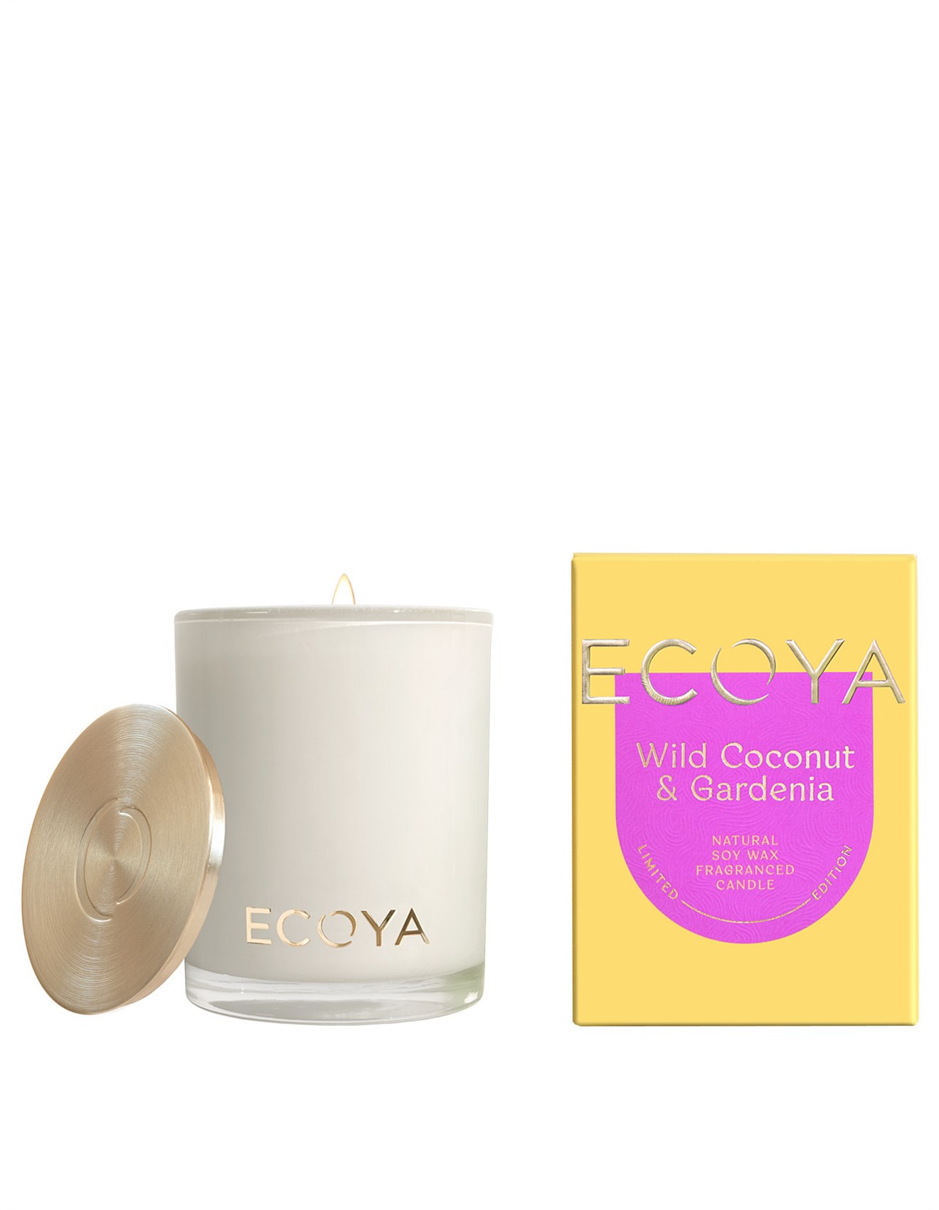 Ecoya Wild Coconut & Gardenia Mini Madison Candle 80g