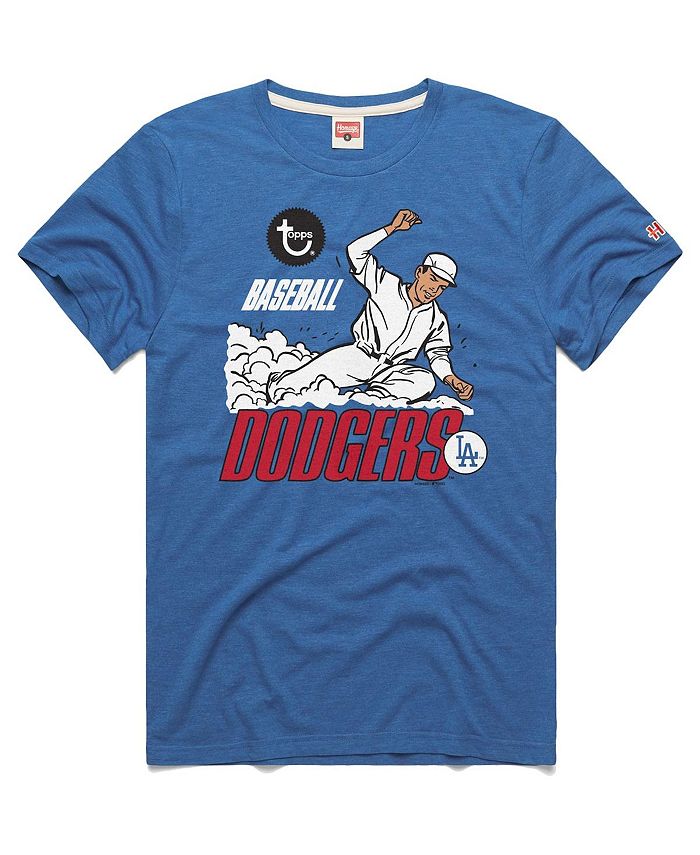 Homage Men's x Topps Royal Los Angeles Dodgers Tri-Blend T-shirt