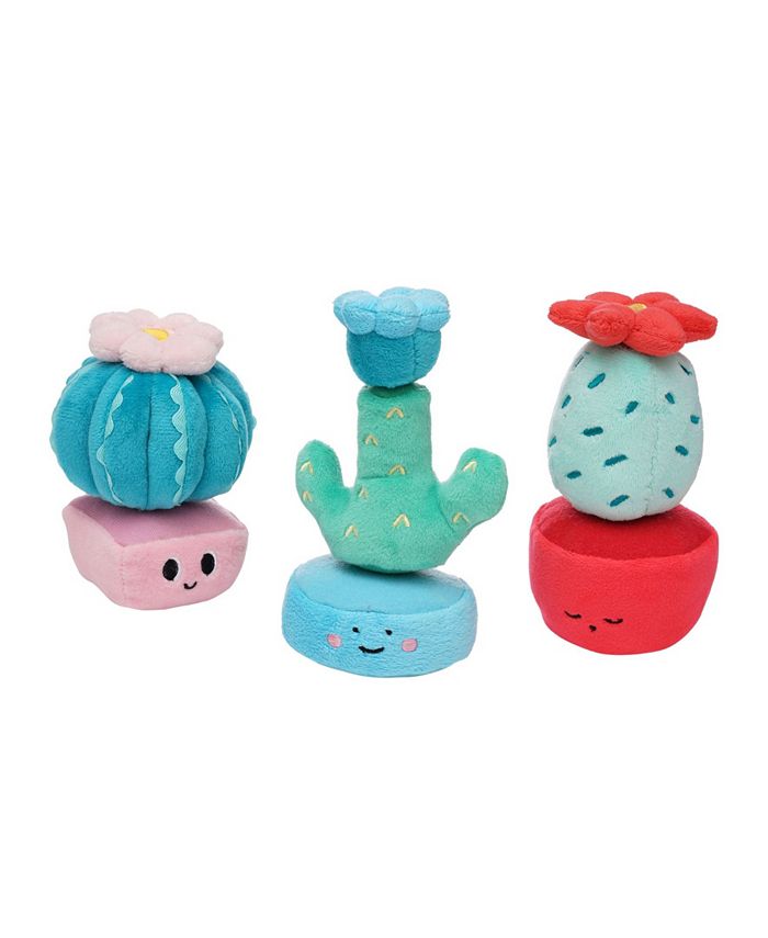 Manhattan Toy Company Cactus Garden Plush Stacking Toy Play Set, 3 Piece