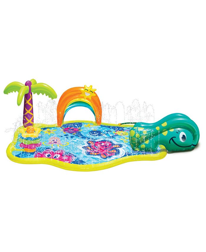 Banzai Splish Splash Water Park with 3 in 1 Splash Pad, Slide Sprinkler