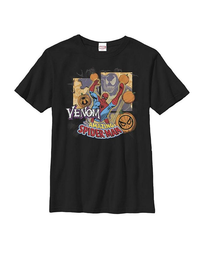 Marvel Boy's Halloween Spider-Man vs. Venom Child T-Shirt