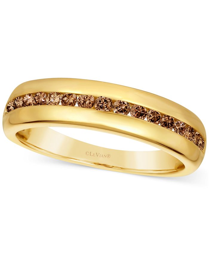 Le Vian Chocolatier? Men's Chocolate Diamond Band (1/2 ct. t.w.) in 14k Gold