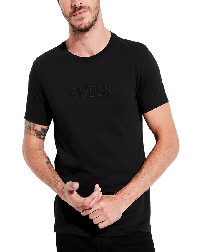 GUESS Men's Embroidered Logo T-shirt