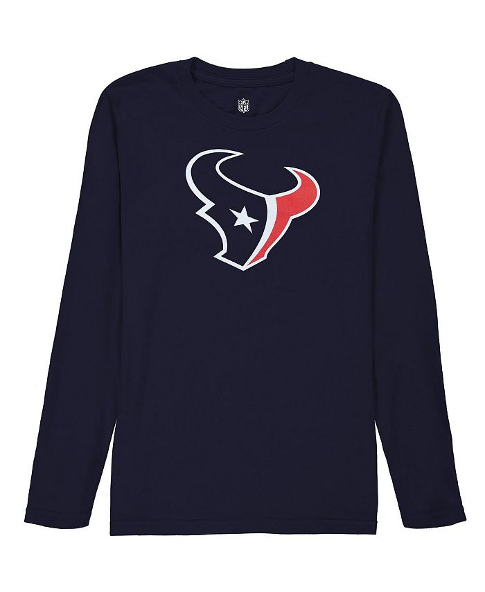 Outerstuff Houston Texans Big Boys Team Logo Long Sleeve T-shirt - Navy Blue