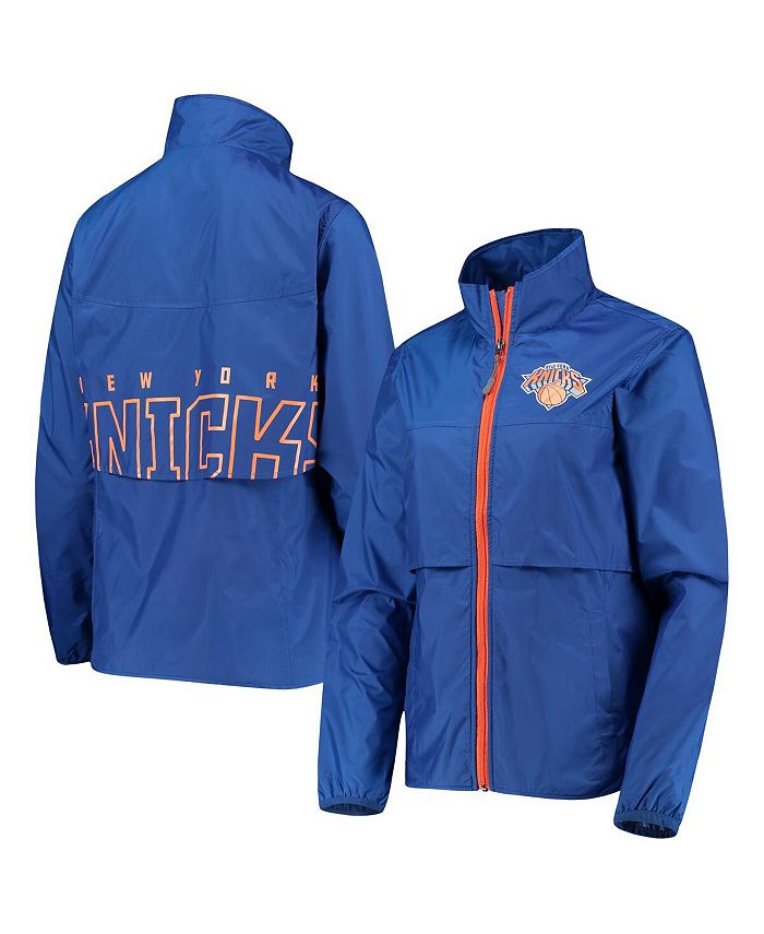 G-III 4Her by Carl Banks Women's Blue New York Knicks Winning Shot Full-Zip Jacket