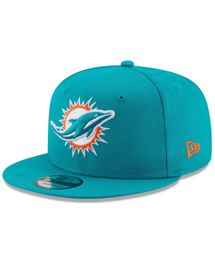 New Era Men's Miami Dolphins Basic 9FIFTY Adjustable Snapback Cap