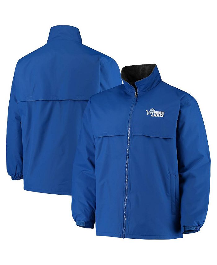 Dunbrooke Men's Blue Detroit Lions Triumph Fleece Full-Zip Jacket