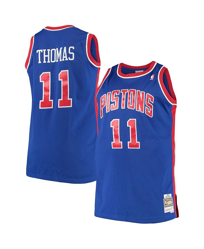 Mitchell & Ness Men's Isaiah Thomas Royal Detroit Pistons Big and Tall Hardwood Classics Jersey