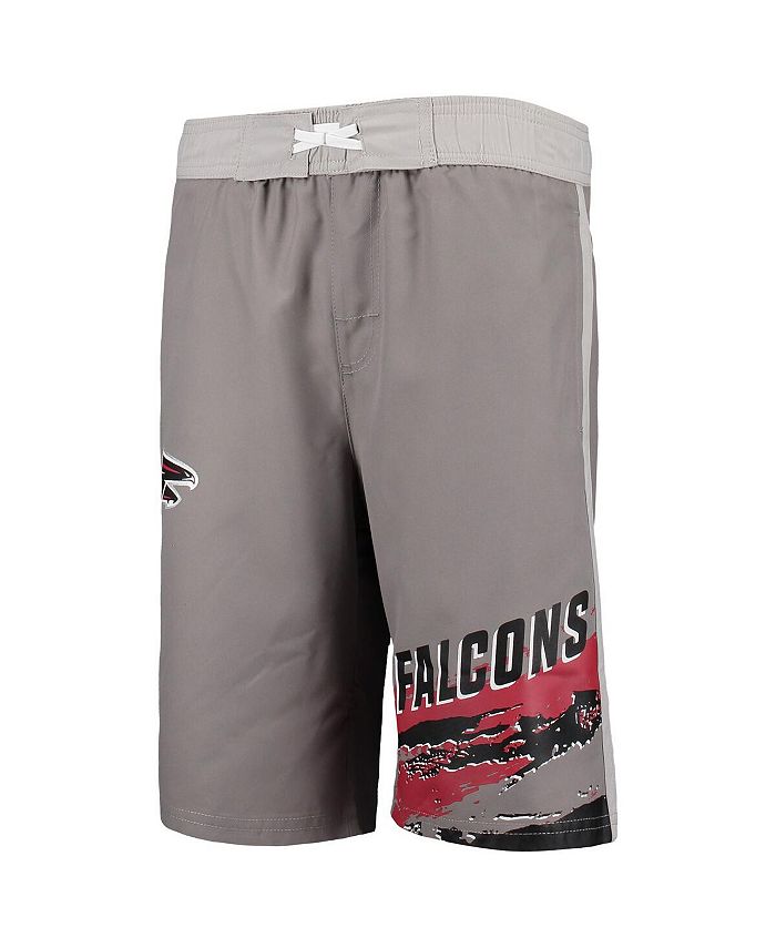 Outerstuff Big Boys Charcoal Atlanta Falcons Heat Wave Swim Trunks