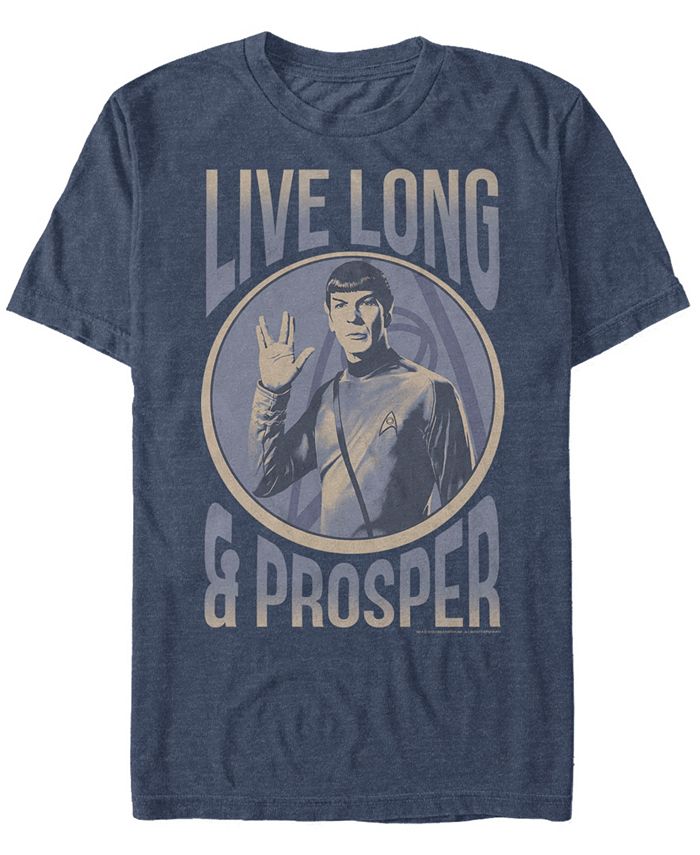 Fifth Sun Star Trek Men's The Original Series Spock Being Prosper Short Sleeve T-Shirt