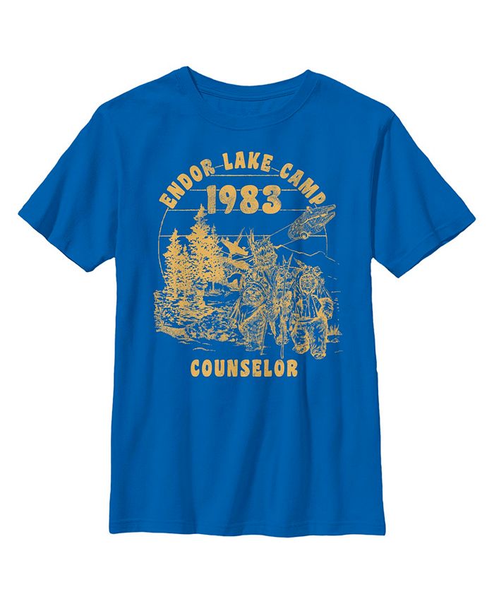 Disney Lucasfilm Boy's Star Wars: Return of the Jedi Endor Lake Camp Counselor Child T-Shirt