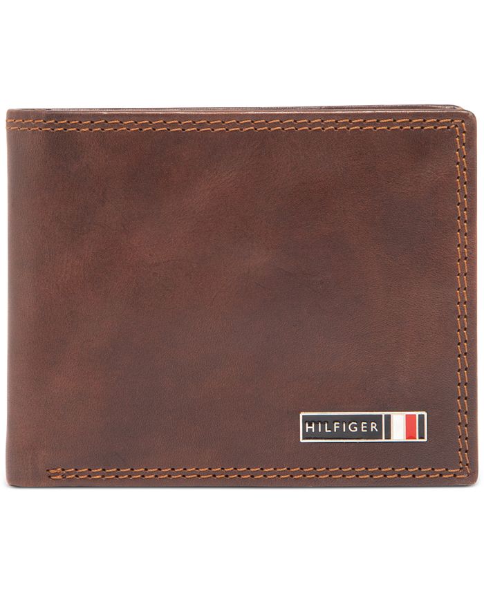 Tommy Hilfiger Men's Slim Bifold RFID Leather Wallet