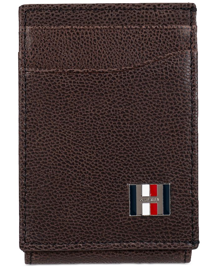 Tommy Hilfiger Men's Kerry RFID Front Pocket Leather Wallet