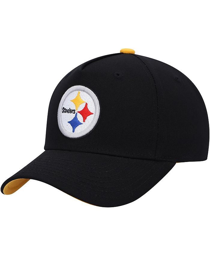 Outerstuff Youth Boys Black Pittsburgh Steelers Pre-Curved Snapback Hat