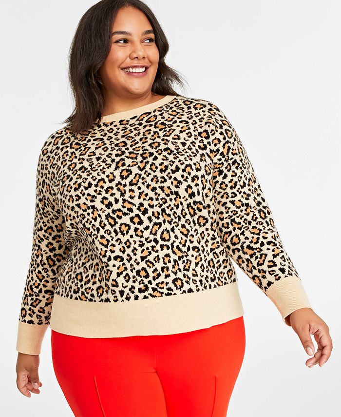 On 34th Plus Size Crewneck Sweater