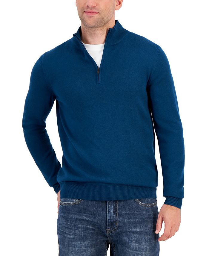 Alfani Men's Long-Sleeve Half-Zip Performance Sweater