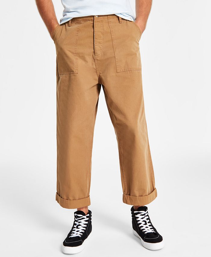 Sun + Stone Men's Cotton Relaxed-Fit Field Pants