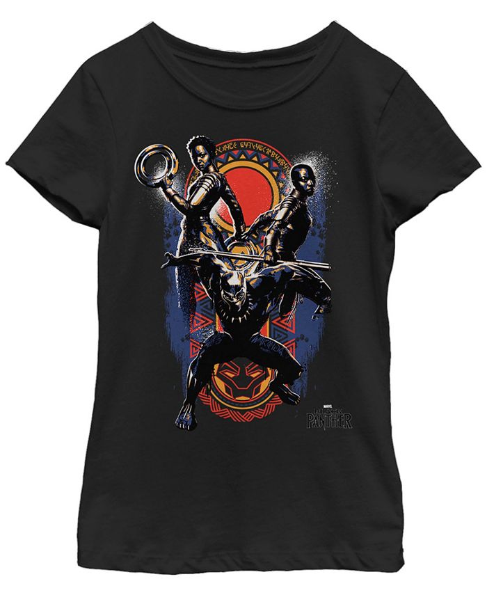 Fifth Sun Girl's Marvel Black Panther 2018 Allies Child T-Shirt