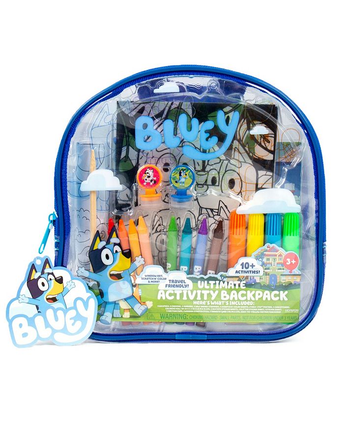 Bluey Ultimate Activity Backpack, Create Your Own Suncatchers & Scenes