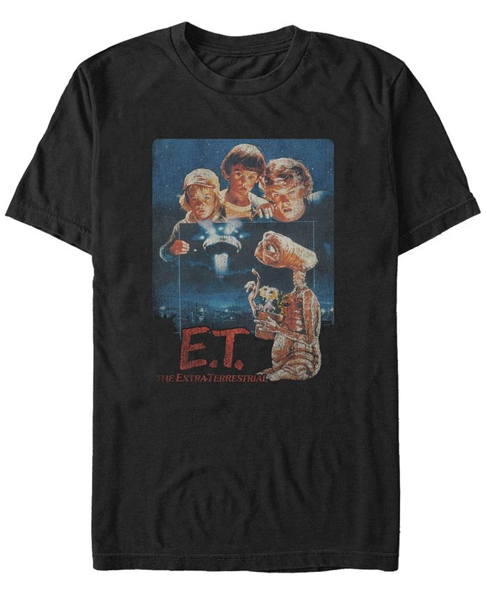 Fifth Sun E.T. the Extra-Terrestrial Men's Distressed Vintage-Like Photograph Short Sleeve T-Shirt