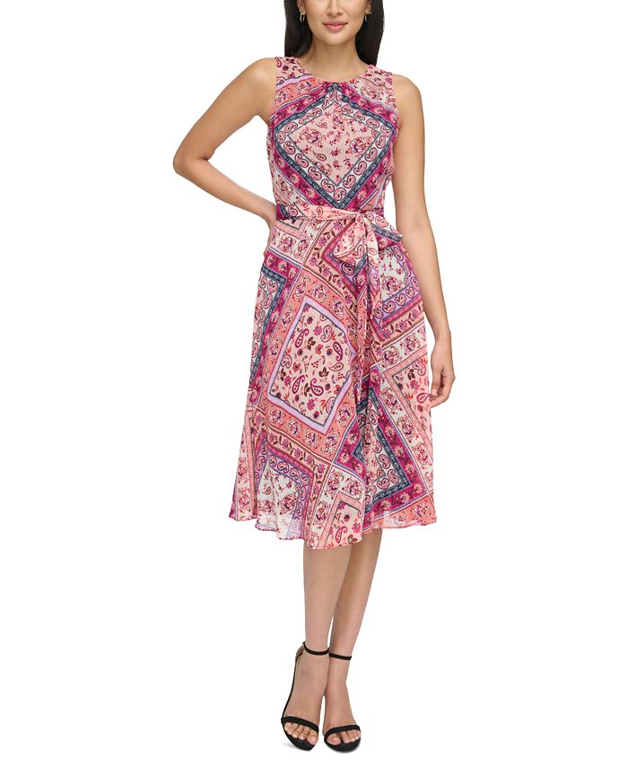 Jessica Howard Women's Printed Fit & Flare Dress