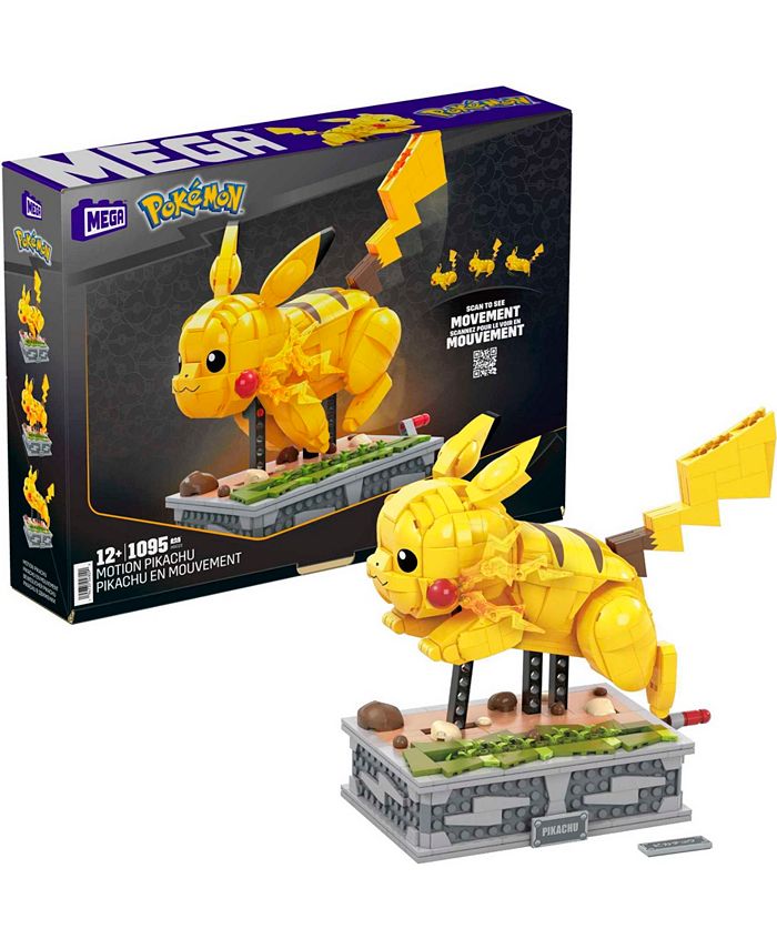 Mega Construx Pokemon 1095 Pieces Motion Pikachu Building Brick Set