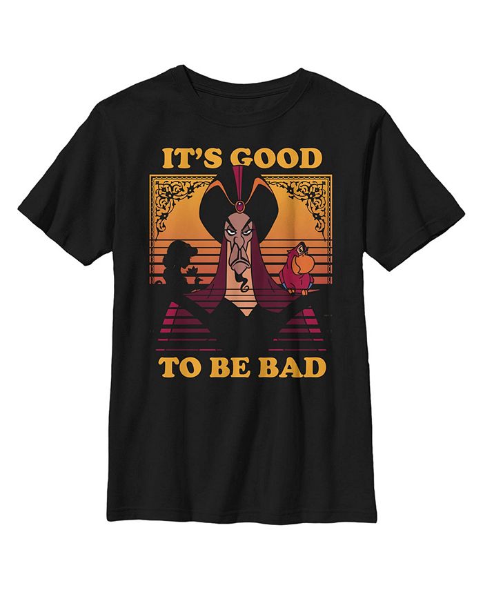 Disney Boy's Aladdin Jafar Good to Be Bad Child T-Shirt