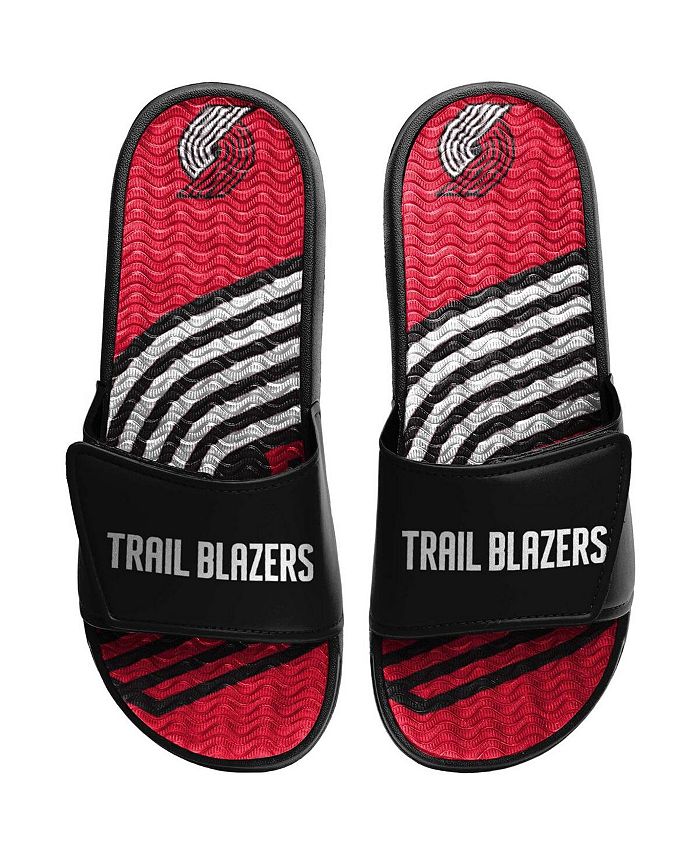 FOCO Men's Red Portland Trail Blazers Wordmark Gel Slide Sandals