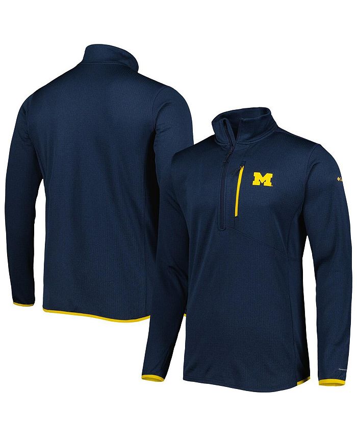 Columbia Men's Navy Michigan Wolverines Park View Omni-Wick Half-Zip Top