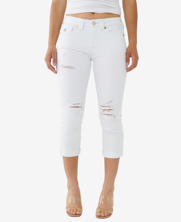 True Religion Women's Jennie Capri Skinny Jeans