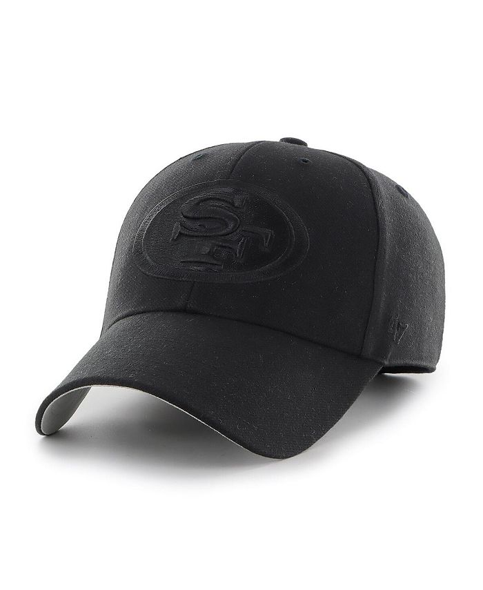 47 Brand Men's Black San Francisco 49ers Tonal MVP Adjustable Hat