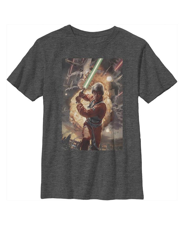 Disney Lucasfilm Boy's Star Wars Luke Skywalker Ready Child T-Shirt