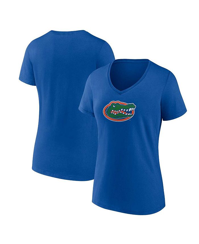 Fanatics Women's Branded Royal Florida Gators Evergreen Logo V-Neck T-shirt