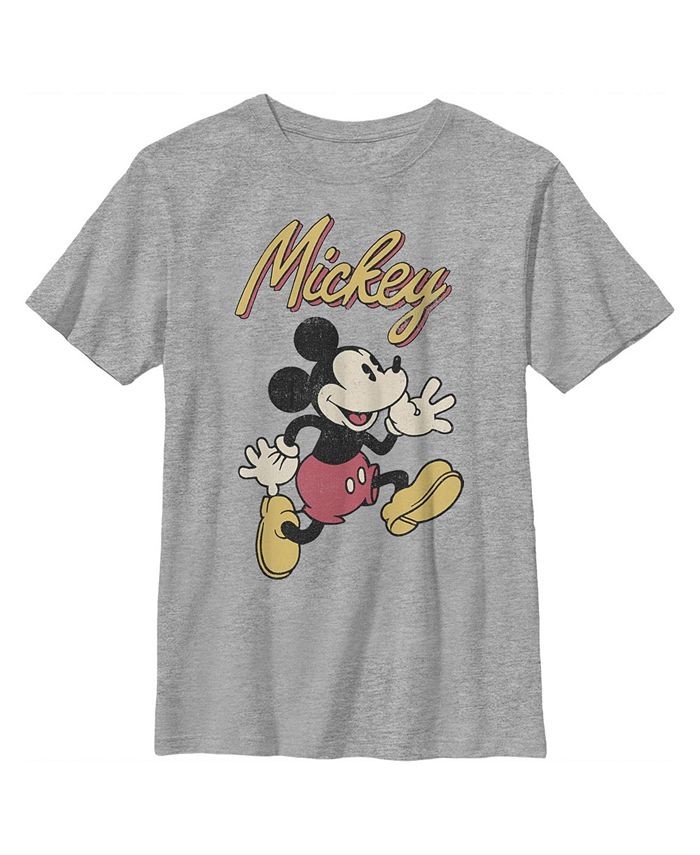 Disney Boy's Mickey & Friends Mickey Mouse Retro Running Child T-Shirt