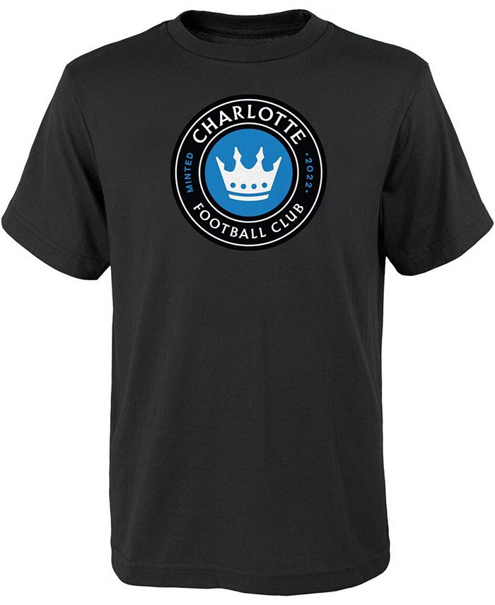 Outerstuff Big Boys Black Charlotte FC Primary Logo T-shirt