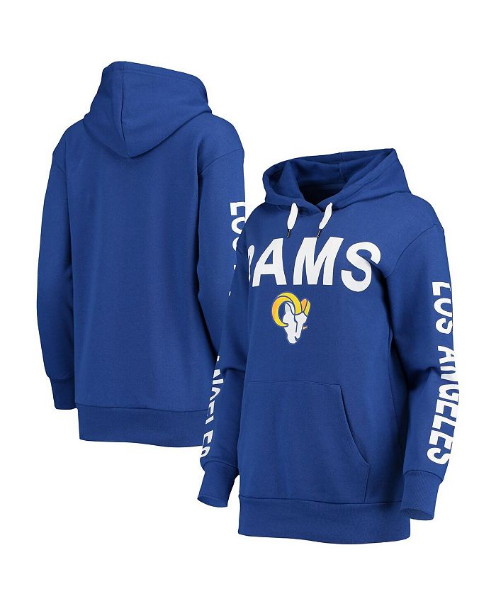 G-III 4Her by Carl Banks Women's Royal Los Angeles Rams Extra Point Pullover Hoodie